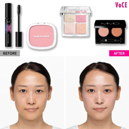 VOCEウェブサイトにて、金澤美保がメイク解説をする、40代の【顔が伸びた】を解消！大人のための「中顔面短縮チーク」が、公開されました。